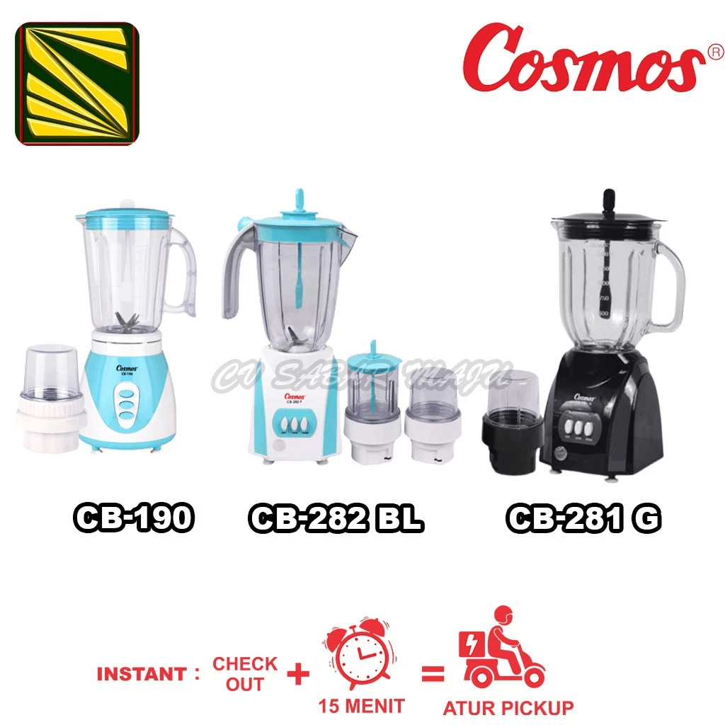 Cosmos Blender Plastik 2in1 CB 190 Sabar Maju